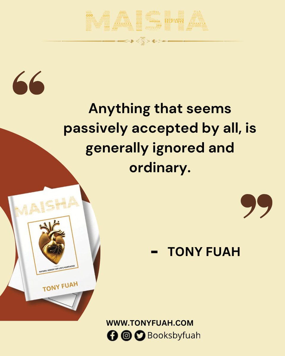 Greatness is challenged. Don't mind the resistance #MAISHA