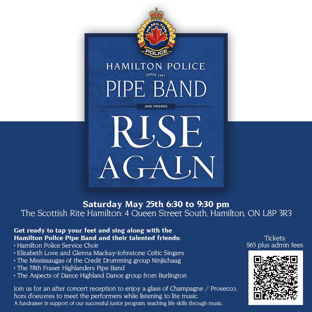 Prepare to tap your feet and sing along with the Hamilton Police Pipe Band and their talented friends #HamOnt.