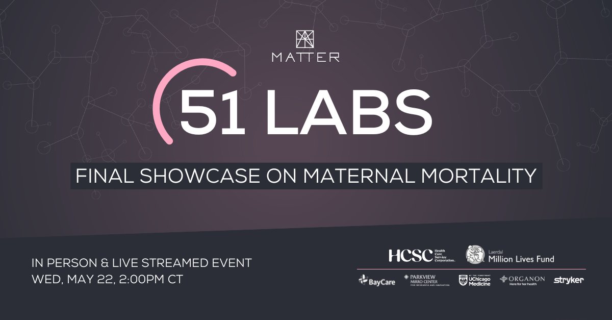 Join us on 5/22 to hear pitches from 10 dynamic startups — <a href="/ArmorMedical/">Armor Medical Inc</a>, BAKS Medical, <a href="/BioticsAI/">BioticsAI</a>, Ciconia Medical, <a href="/Elythea_AI/">Elythea</a>, <a href="/ExpectFitness/">Expect Fitness</a>, <a href="/heymalama/">Malama Health</a>, <a href="/NuaSurgical/">NUA Surgical</a>, <a href="/PartumHealth/">PartumHealth</a> and <a href="/vasowatch/">vasowatch</a>  — with preventative solutions for maternal mortality.

bit.ly/4aJ49jt