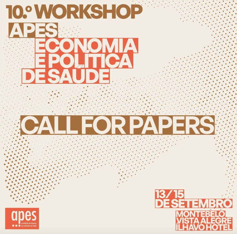 O melhor workshop em Economia e Política de Saúde está de volta ! Exclusivo para associados: junte-se à comunidade @associacaoapes 👉🏼 apes.pt/arquivo/3708 🇬🇧The best health economics workshop is back ! For associates only: join us and become part of @associacaoapes