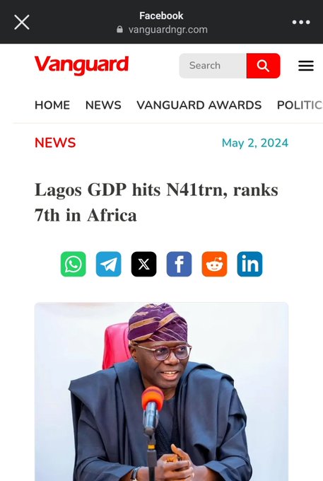 What was Lagos GDP before 1999? God bless PBAT and APC.