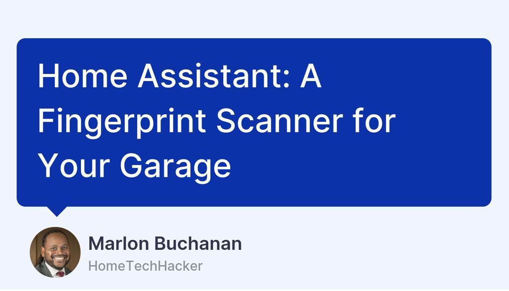 Now, I'm far from an ESPHome expert, but I still was able to easily complete this project.

Read more 👉 hometechhacker.com/home-assistant…

#ESPHome #SmartHome #FingerprintScanner