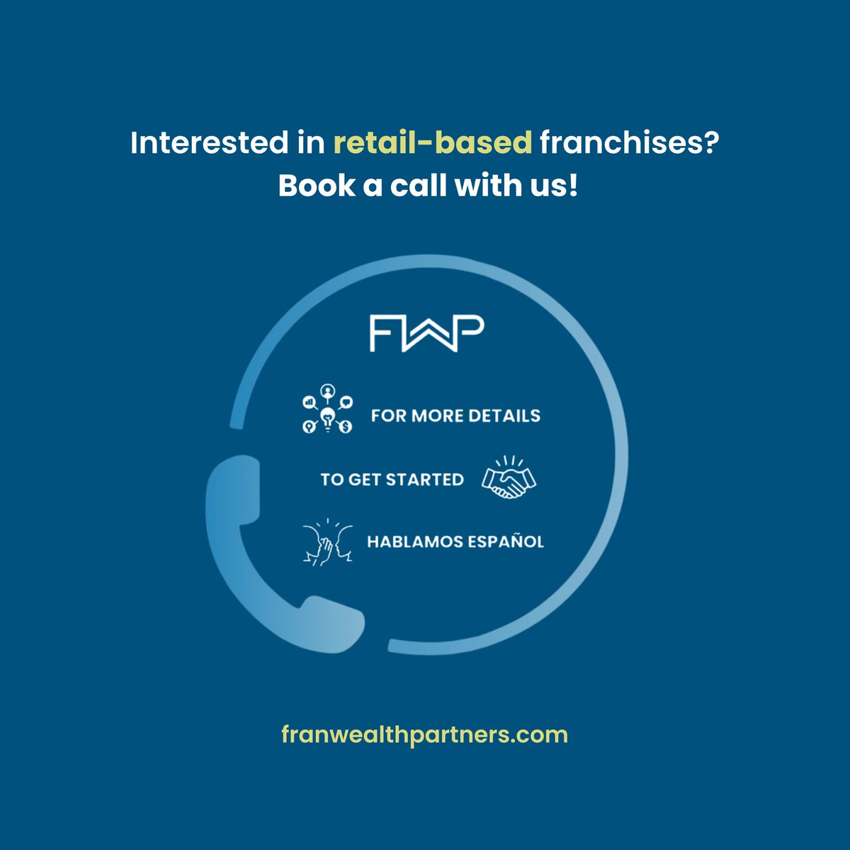 Own a retail-based #franchise and become the go-to spot. 📍 

Contact us franwealthpartners.com/contact-us

#fwp #franchisee #franchiseopportunity #entrepreneur #entrepreneurshipjourney #entrepreneurlife #financialfreedom #businessownership #franchisecoach #selfemployment #lifestyle