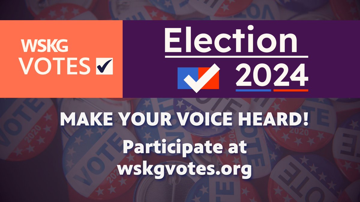 WSKG News wants to hear from you. Make your voice heard by taking this brief survey. Tell us what issues you find most important in the upcoming election. wskgvotes.org #publicmedia #Election2024