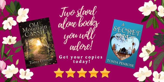 You won't go wrong with either of these books, but do yourself a favor & get both! #Follow @TonyaWrites Old Mountain Cassie relinks.me/B094YVJT7B A Secret Gift relinks.me/B08N9G8TDP #reading #reviews #readingcommunity #writingcommunity #mustreads