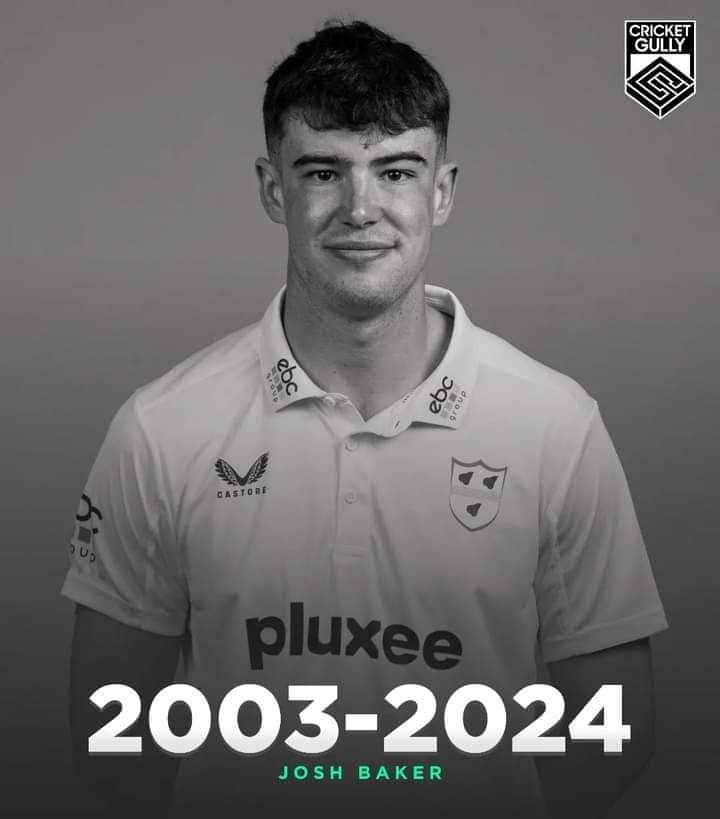 Shocking News 🥺 English player Josh Baker ins no more ..... He was playing in county championship for Worcestershire yesterday 💔 (Took 3 wickets ) Life is unpredictable 🥹 #JoshBaker #Nomore