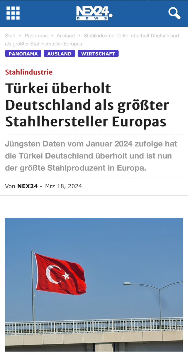 Almanya bizi kıskanmıyor “Türkiye, Avrupa'nın en büyük çelik üreticisi olarak Almanya'yı geride bıraktı”