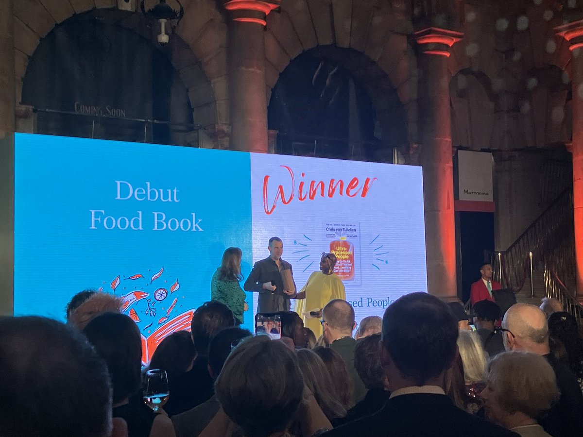 Fantastic that @DoctorChrisVT just won best debut food book at tonight fortnum and mason awards #fandmawards