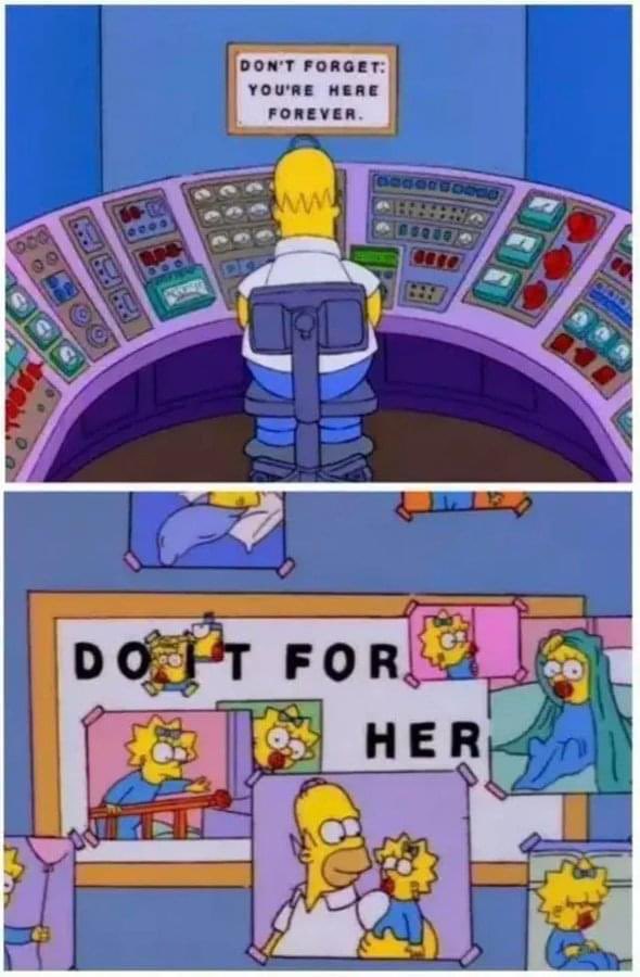 this scene in the Simpsons totally catches me off guard every time 😭