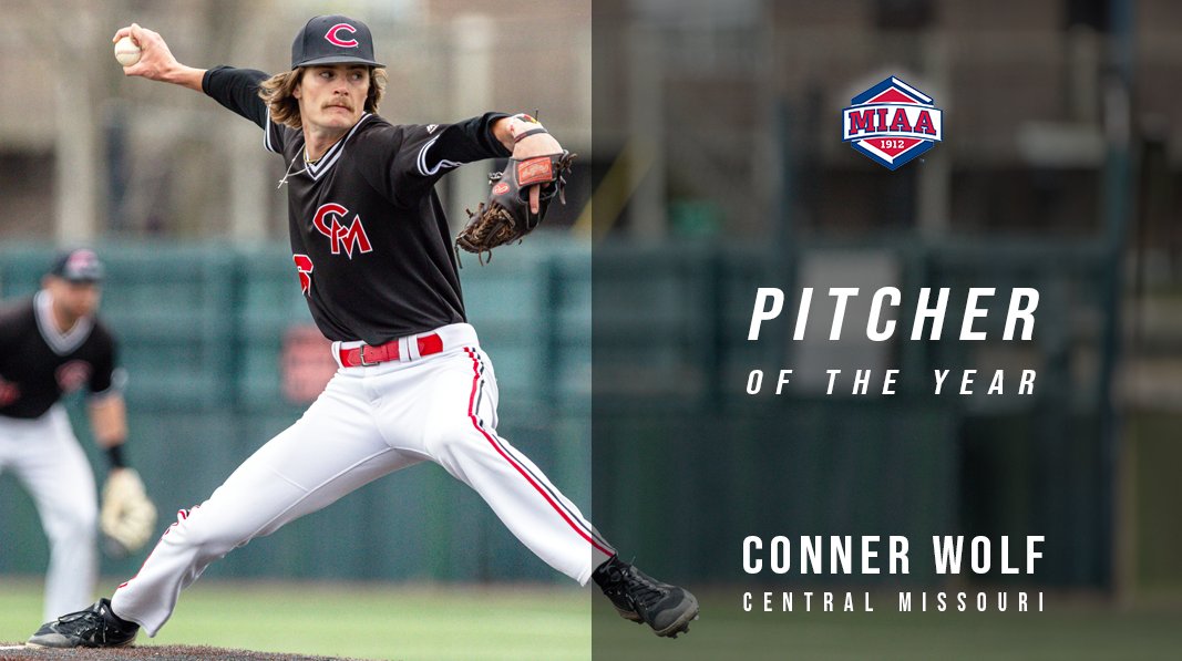 Congratulations to Central Missouri's Conner Wolf on being named the 2024 𝙈𝙄𝘼𝘼 𝙋𝙄𝙏𝘾𝙃𝙀𝙍 𝙊𝙁 𝙏𝙃𝙀 𝙔𝙀𝘼𝙍 🏅⚾️

📰 bit.ly/3JJW9U0
#BringYourAGame