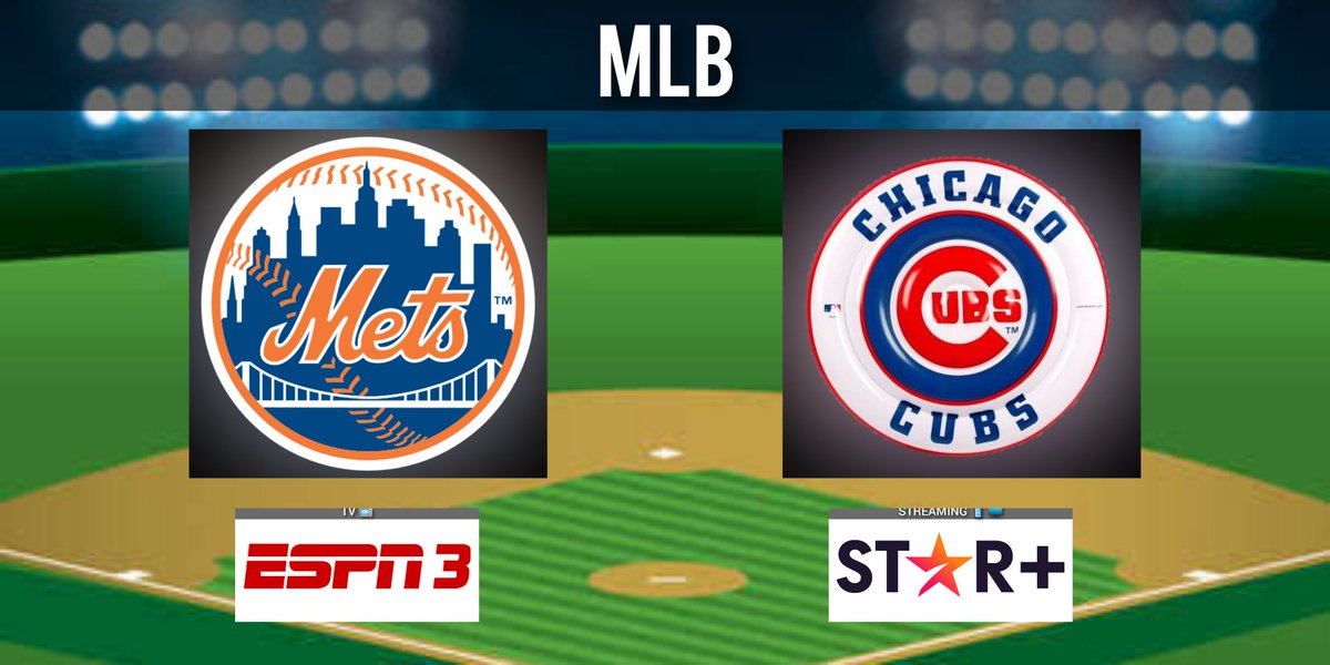 #MLB - #MLBxESPN @Mets #LGM 🆚 @Cubs #YouHaveToSeeIt 🕚 11:10 hrs 📺 @ESPNmx 3 🎙 @GuillermoCelis 🎙 @valdezrocket