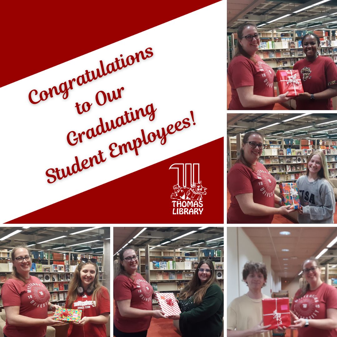 Congratulations to our graduating student employees!  Audrey Ishimwe Simbi, Racheal Vargo, Brennen Grubbs, Brynn Cunningham, and Emily Randall.  Not pictured: Michael Vrbanac and Cami Duncan. 🎓