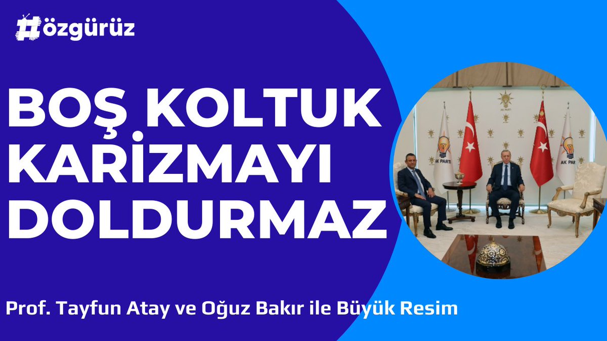 Prof. Tayfun Atay (@ataytayfun): Boş koltuk karizmayı doldurmaz... #BüyükResim'in yeni bölümünü izlemek için: youtube.com/live/M6bs4maRx…