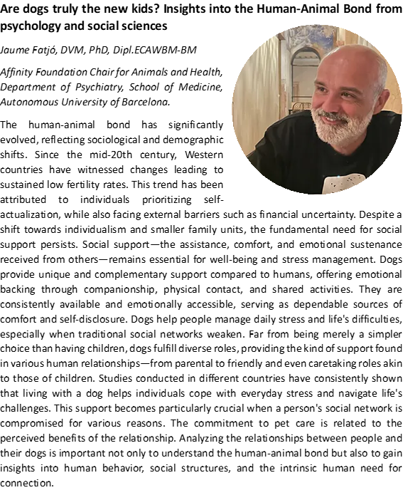 Meet our Keynote Speakers for #CSC2024 from June 21-23, 2024 in #Seattle: Today, Jaume Fatío from @UABBarcelona who will be asking if #dogs truly are the new #kids. #CanineScience