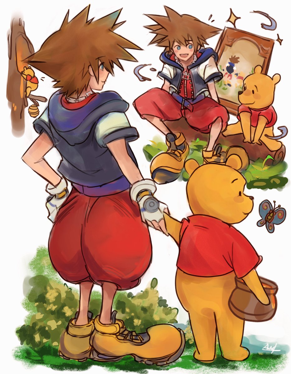 Sora and Pooh