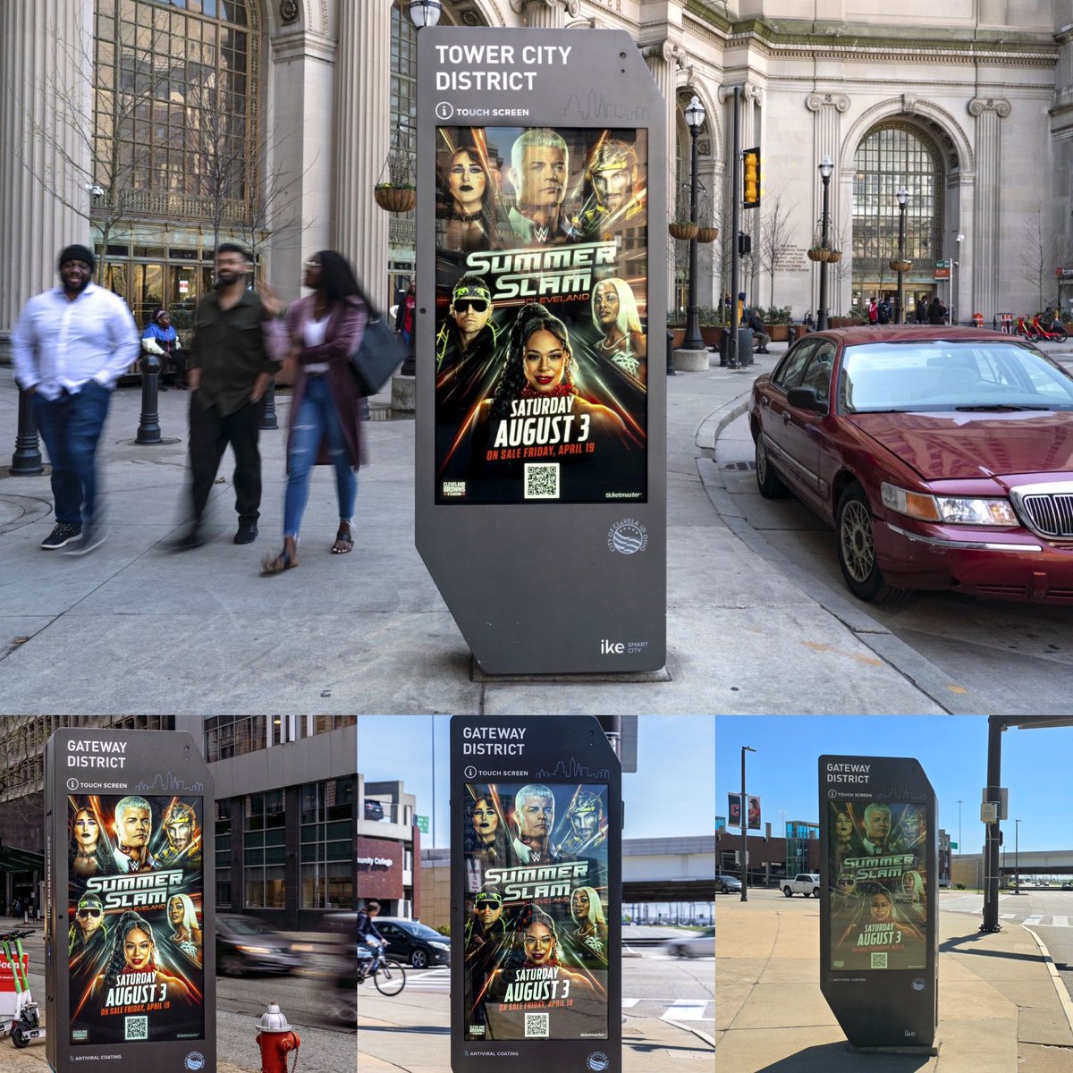 We took over Cleveland with our campaign for @WWE SummerSlam which will go down on Saturday, August 3rd at Cleveland Brown Stadium!