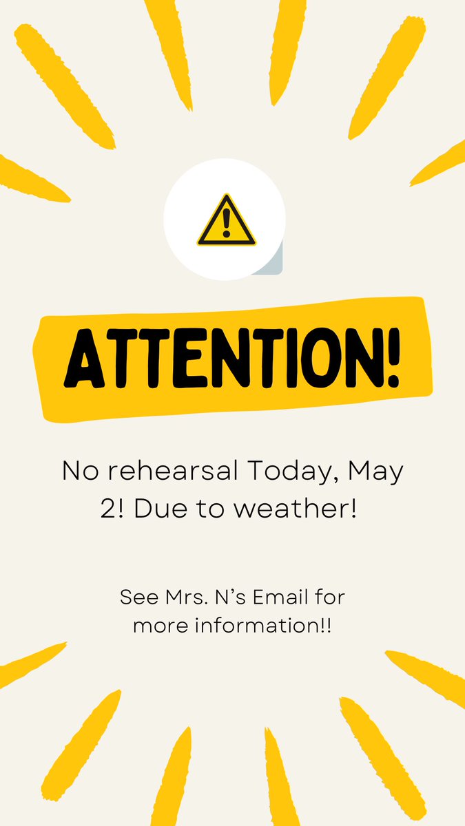 No pop show rehearsal today - Please see Mrs. Nalundasan’s email. @HumbleISD_AHS