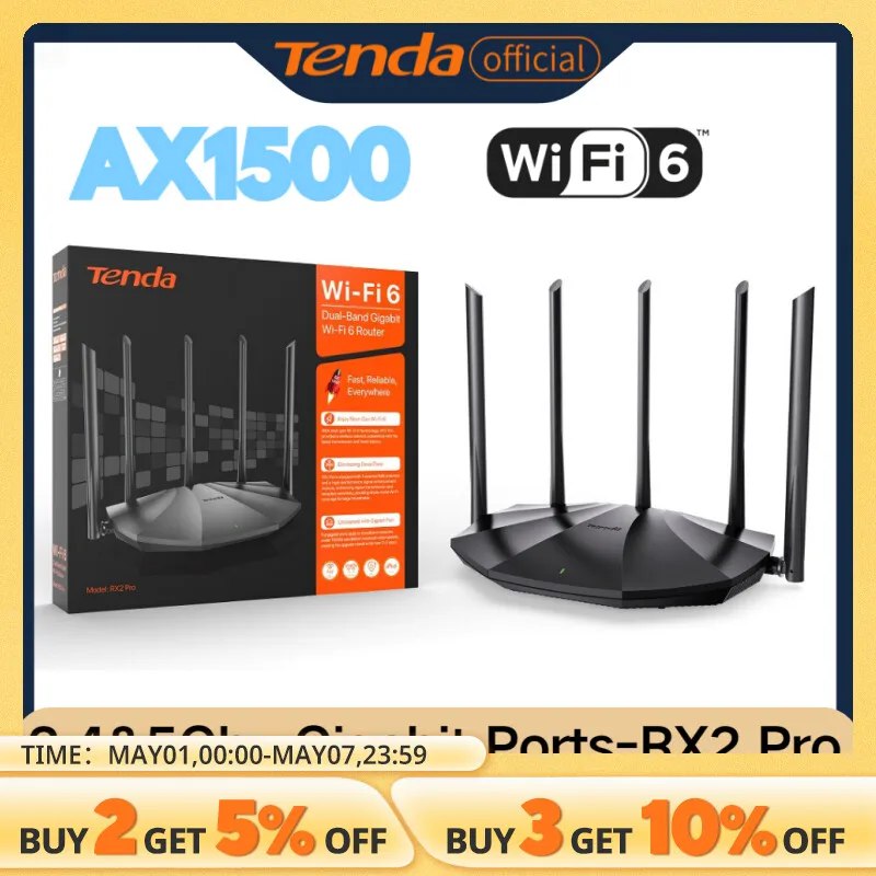 #Aliexpress
📦 Tenda WIFI6 Router AX1500
💰💰Por: R$ 155,69
🎟Cupom: BRAE15
💸Imposto Incluso no valor da Compra⚠️
🔗🔗Link Direto para o produto: a.aliexpress.com/_omsVvHG