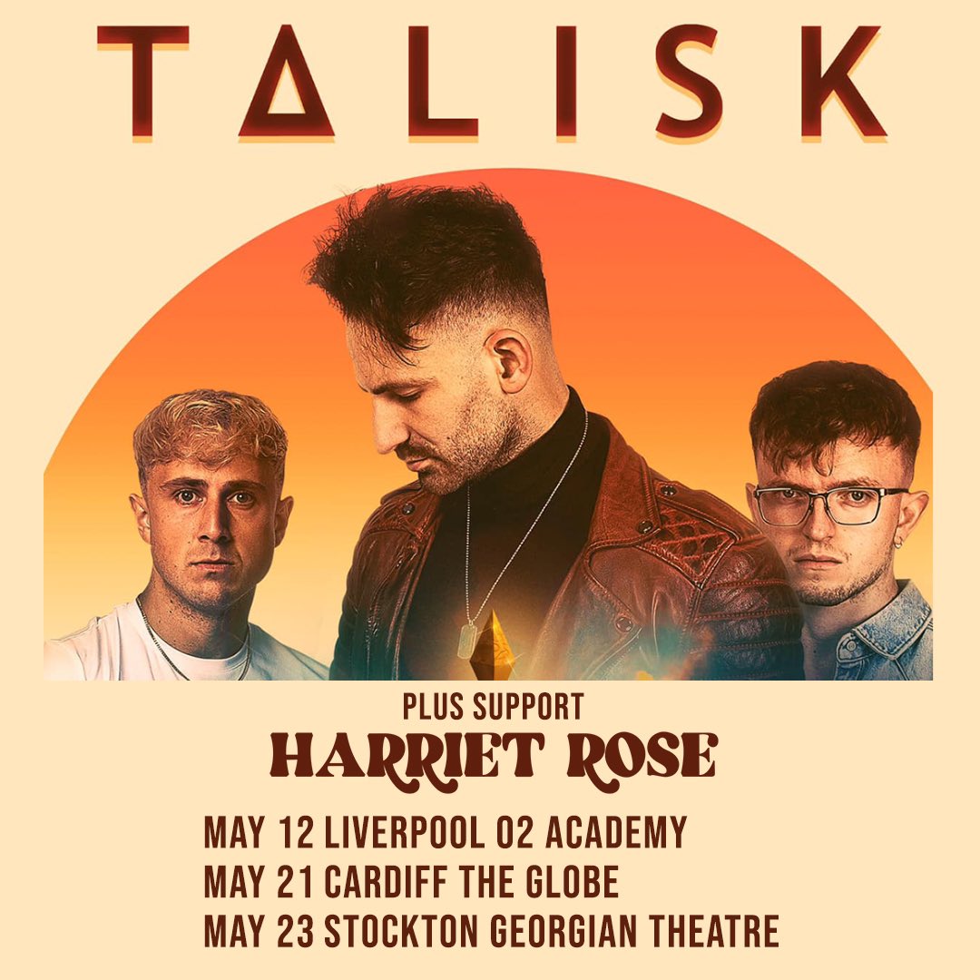 Pleased to announce I’ll be joining Talisk as part of their UK Tour 🤩 Tickets are available now - talisk.co.uk/gigs/
