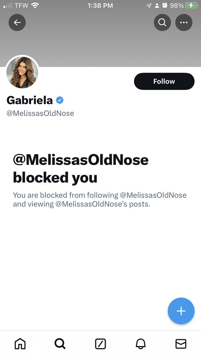 Yay 😁😂 the fraud @MelissasOldNose blocked me. #RHONJ