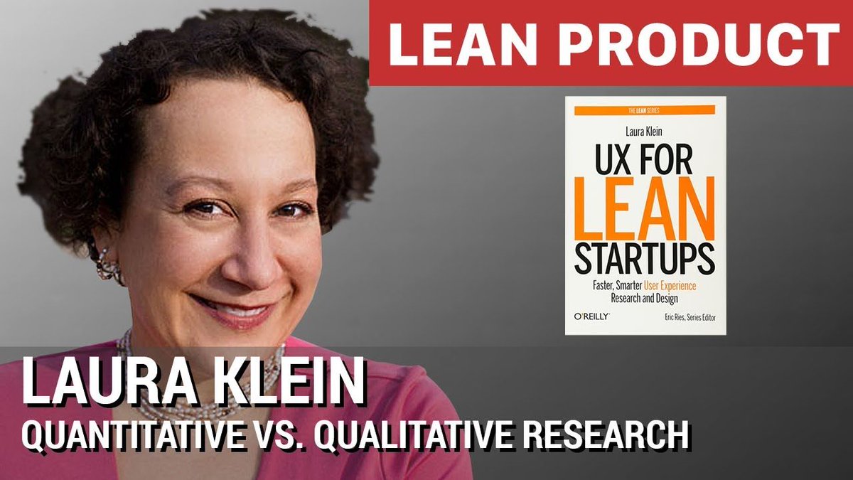 Don't miss this video of @lauraklein's talk on Quantative vs Qualative Research from @LeanProdMeetup: buff.ly/2wwPmXF. Want to view more videos from other top #ux #prodmgmt speakers? Subscribe to my #YouTube channel: buff.ly/2NskTkQ