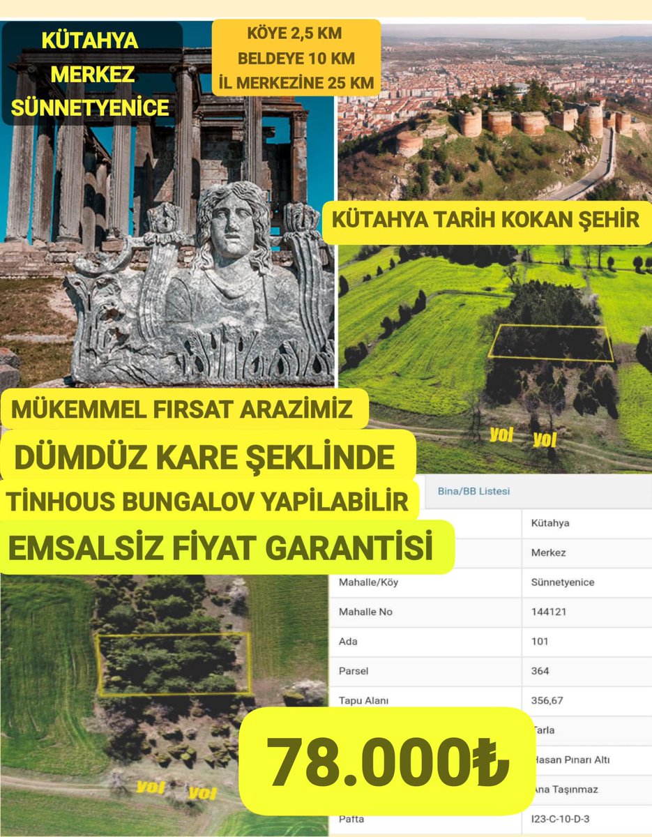 𝐒𝐢𝐳𝐢𝐧 𝐢ç𝐢𝐧 𝐡𝐞𝐫 𝐳𝐚𝐦𝐚𝐧 𝐞𝐧 𝐢𝐲𝐢𝐬𝐢𝐧𝐢 𝐚𝐫𝐚ş𝐭ı𝐫ı𝐩 𝐛𝐮𝐥𝐮𝐩 𝐨𝐫𝐭𝐚𝐦ı 𝐠𝐞𝐫ç𝐞𝐤 𝐛𝐢𝐫 𝐠ö𝐳𝐥𝐞 𝐠ö𝐫𝐞𝐧 𝐛𝐢𝐫 𝐞𝐤𝐢𝐩 𝐅𝐒𝐌 𝐊𝐀𝐙𝐀𝐍Ç Şİ𝐑𝐊𝐄𝐓𝐋𝐄𝐑 𝐆𝐑𝐔𝐁𝐔 💥
.
.
#arsaalım #parakazan #arsa #evdenişimkanı #kadınlaraiş #tarla #fsmkazanç