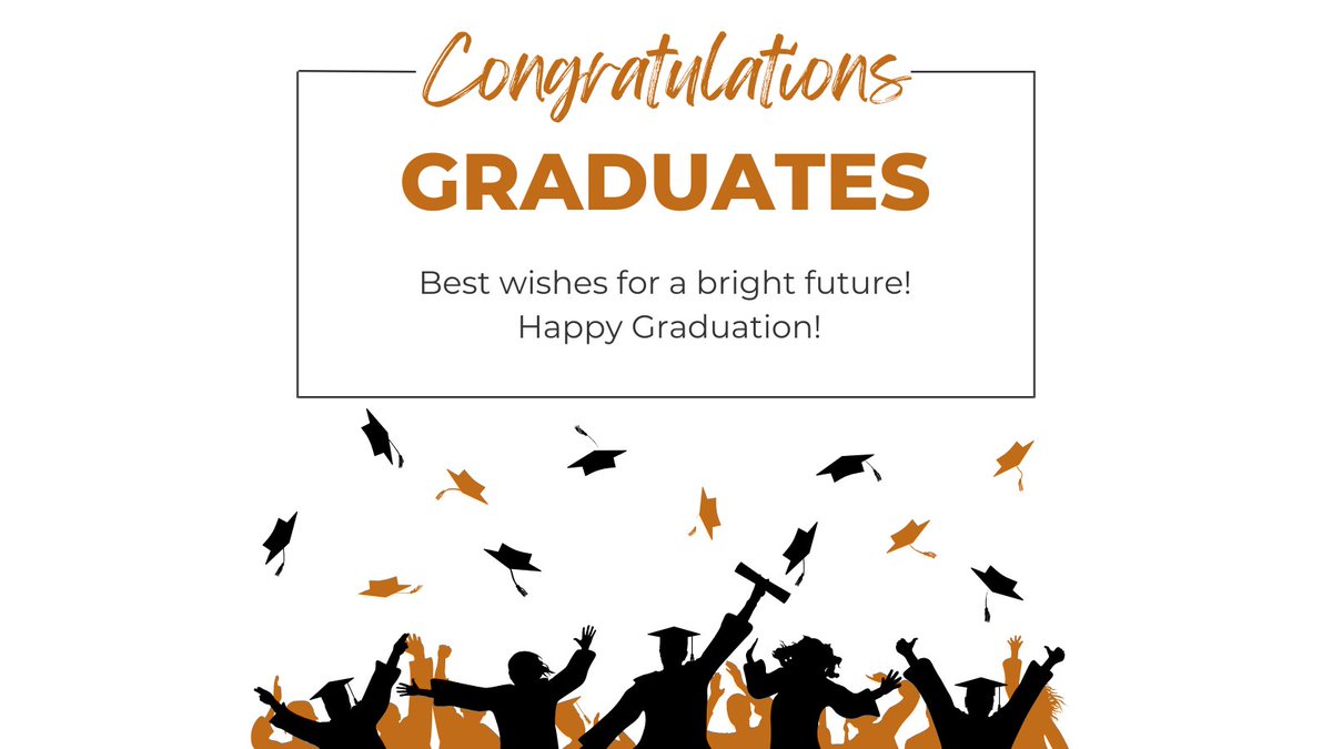 Congratulations to our graduates! We wish you the best of luck in your future endeavors!🎓