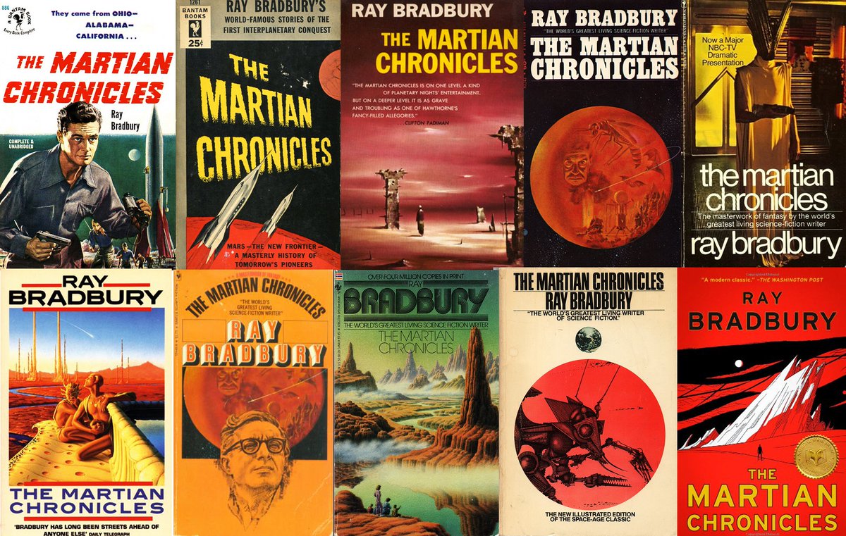 Happy Bradbury Book Anniversary to the out-of-this-world short story collection, The Martian Chronicles, which was released this month in 1950! #RayBradbury #Martians #Mars #TheMartianChronicles