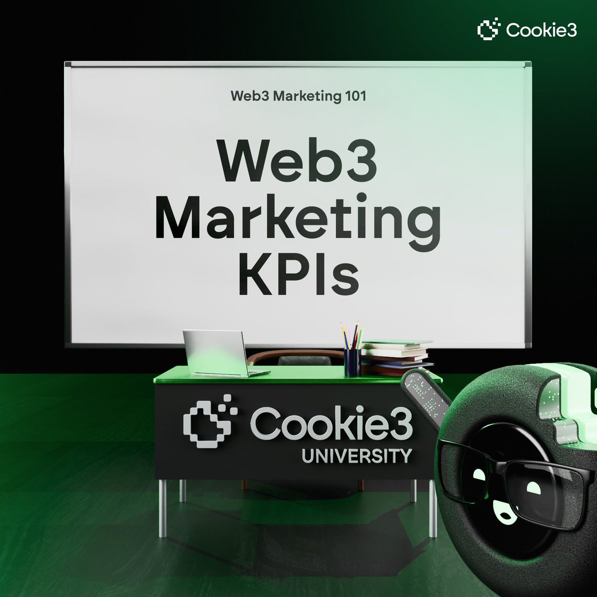 🏫 Lecture: Web 3 Marketing 101
📚 Lesson 1: Web 3 Marketing KPIs 

As Cookie3 builds out the #MarketingFi landscape with an AI Data Layer, Multi-Airdrop Access and a large KOL Hub, we want to empower you with the knowledge you need to navigate Web3 marketing! 🍪

We're kicking…