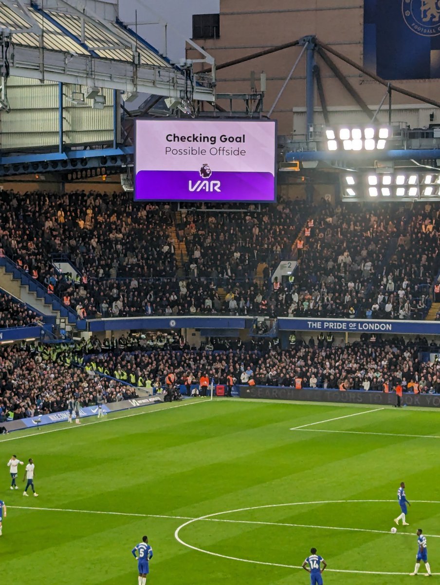 Fuck #VAR rings out around the ground. It's ruined the game for spectators