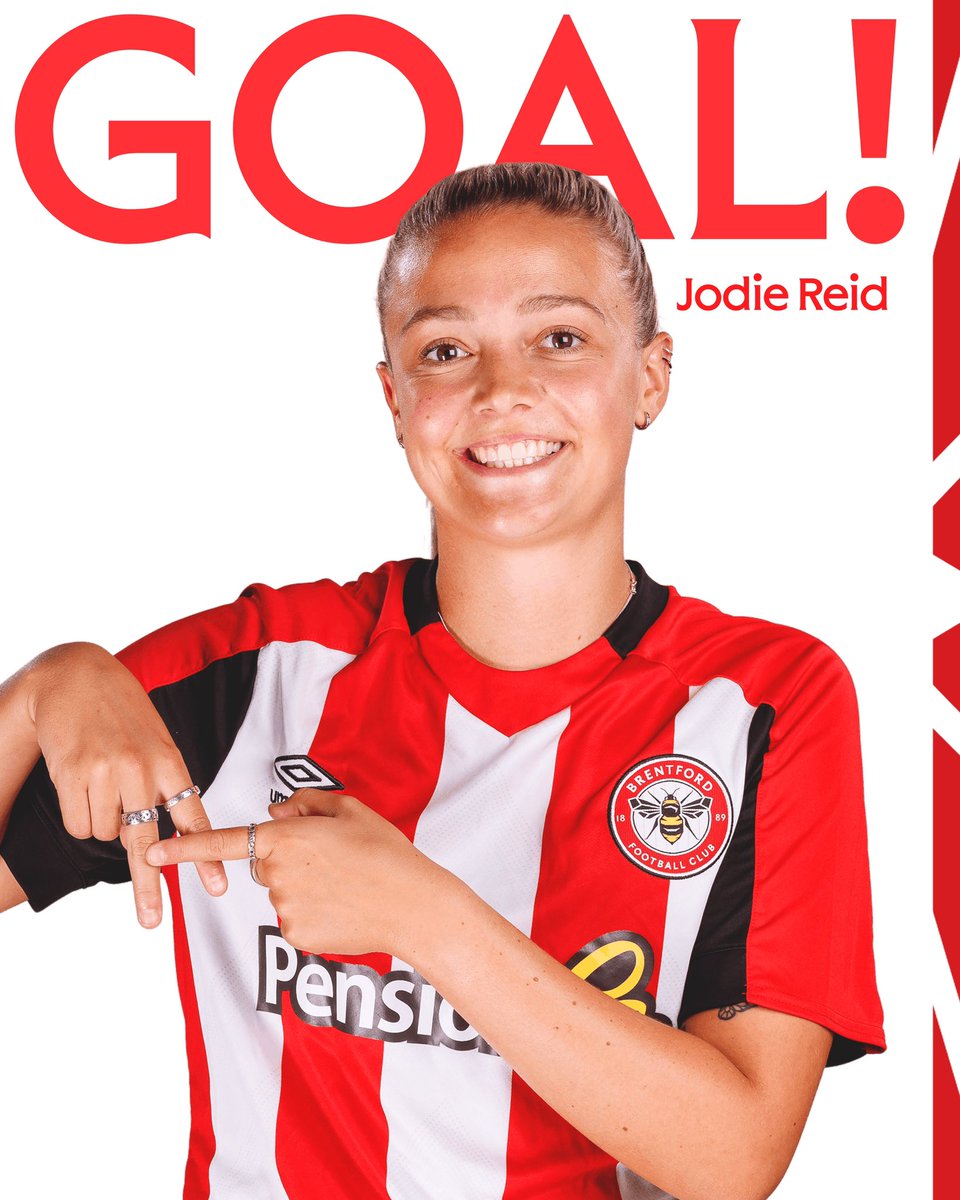 ⏱️ 7’ GOAAALLL We take an early lead in the game through Jodie Reid!!!! 🟢0-1🐝 #BrentfordFCW | #BrentfordFC