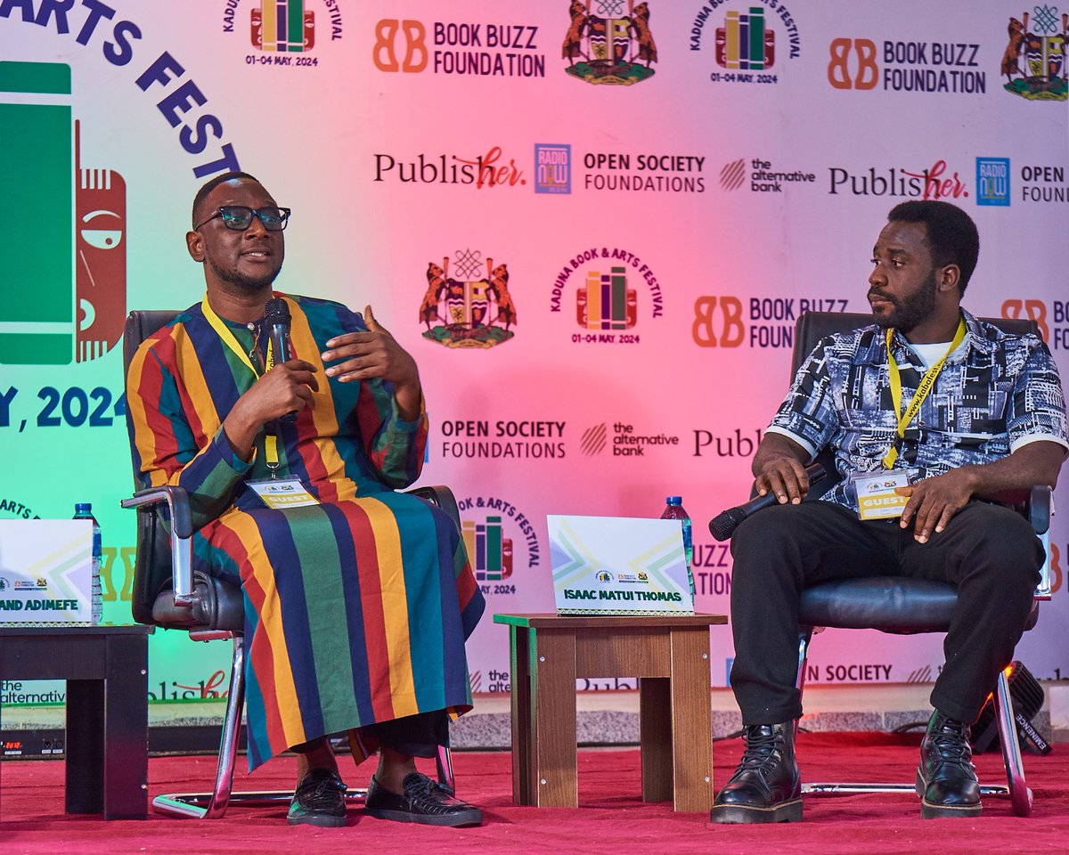 If you sell a story, you lose the power to tell it the way you want to tell it. ~ Ferdinand Adimefe Just Concluded: Film and presentation “The Passport of Mallam Ilia” with @ferdyadimefe and Isaac Matui Thomas moderated by @KareemReal #Kabafest #Kabafest24