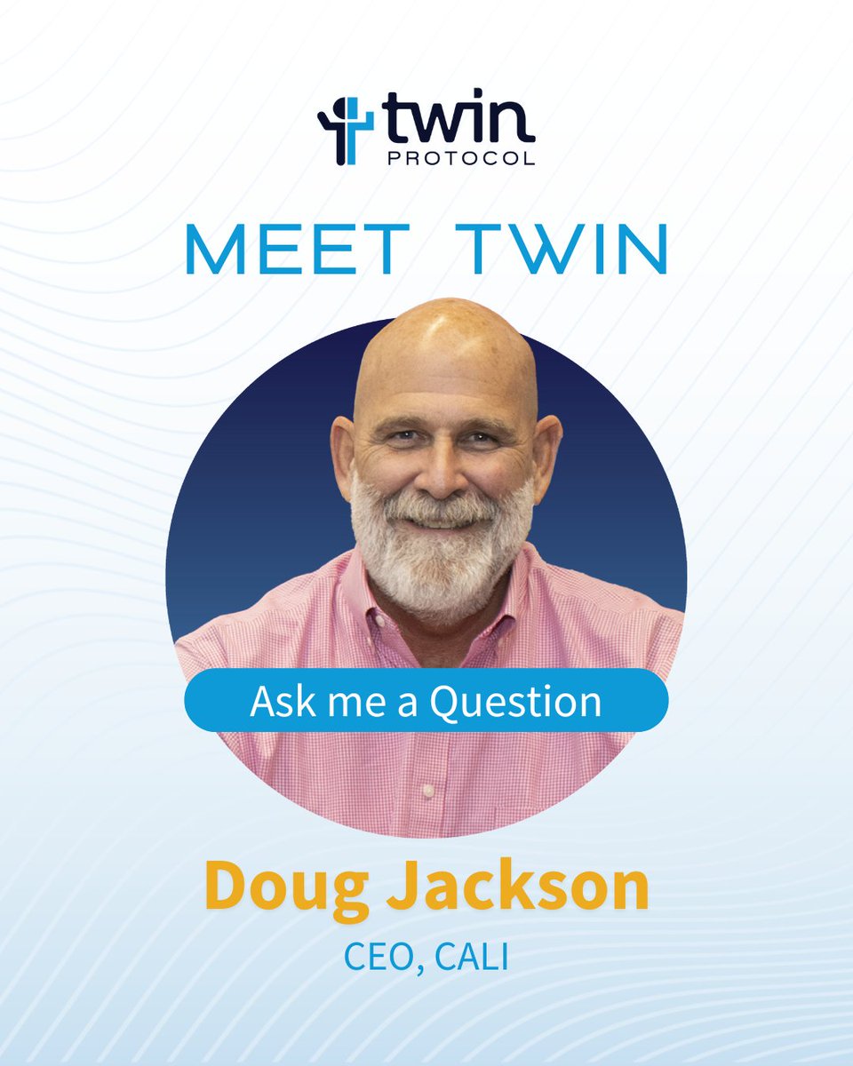 Flooring industry icon, Ernst and Young Entrepreneur of the Year Finalist and CEO/President of CALI, Doug Jackson, is one of the first to adopt Twin Protocol's groundbreaking platform through his own showcase AI Twin. Learn more: medium.com/@twin_protocol…
