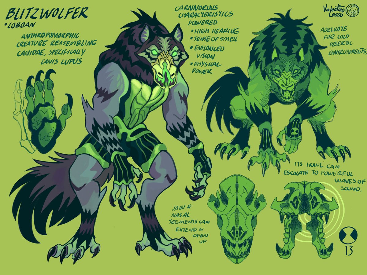 BEN•10 ALIEN redesigns: 13
❇️BLITZWOLFER ❇️