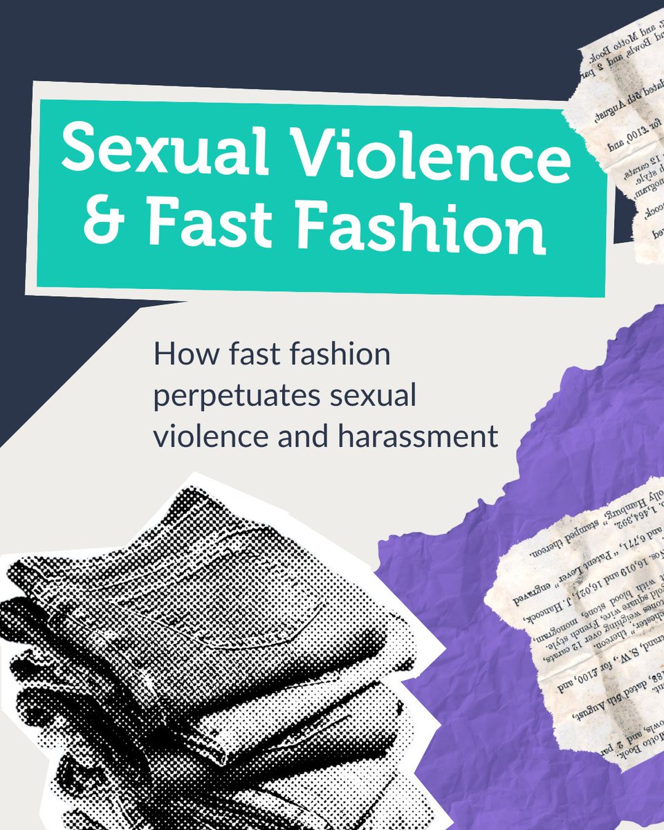 Fast fashion perpetuates sexual violence and harassment.  Read this thread to learn more!

#fastfashion