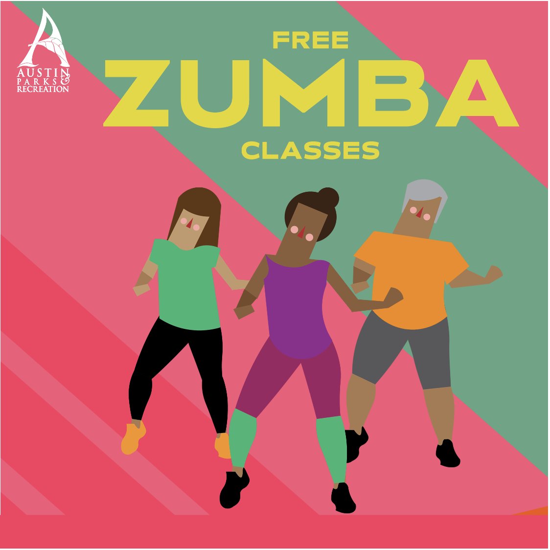 Free Zumba class 10am SATURDAY May 11 at the Conley Pavilion, Boggy Creek Greenbelt Trail, 1114 Nile St, Austin.