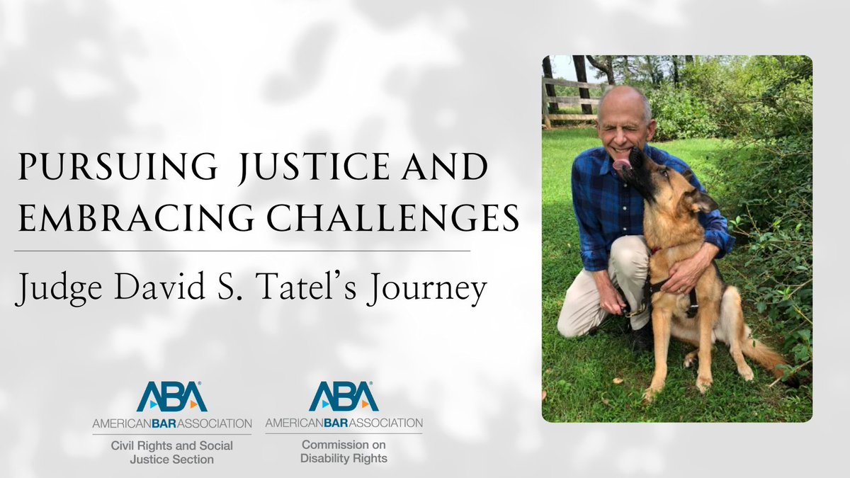 Tune in June 13 at 3pm ET for our #free webinar, “Pursuing Justice and Embracing Challenges: Judge David S. Tatel’s Journey!” Judge Tatel will reflect on his life journey as told in his memoir “Vision: A Memoir of Blindness and Justice”. Register HERE ➡️bit.ly/3QtG4pv