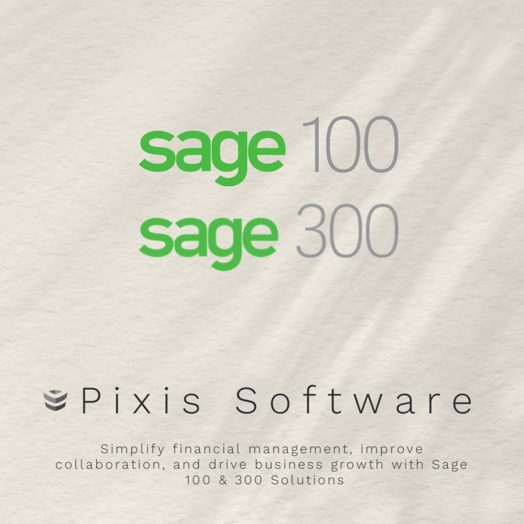 💼 Experience Seamless Business Operations with Sage 100/300 Integrations from Pixis Software!  Our integrations ensure a smooth workflow across all platforms. 
zurl.co/YyrR 
#Integration #DataIntegration #SageIntegration #BusinessGrowth