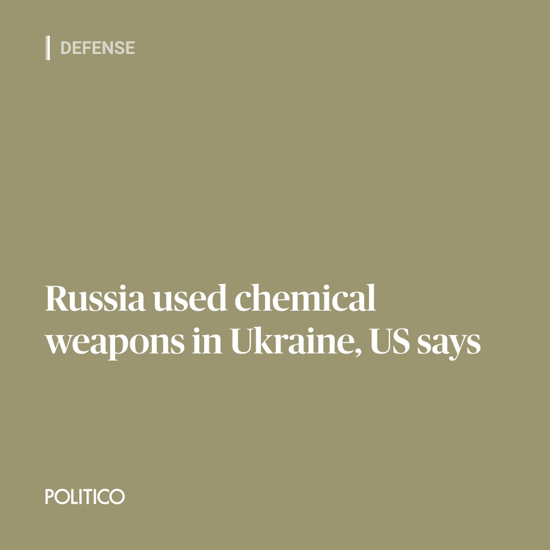 Russia has been accused of using a World War I chemical weapon against Ukrainian forces. Washington has already announced the measures they’ll take in response. 🔗 trib.al/vgLDc9L