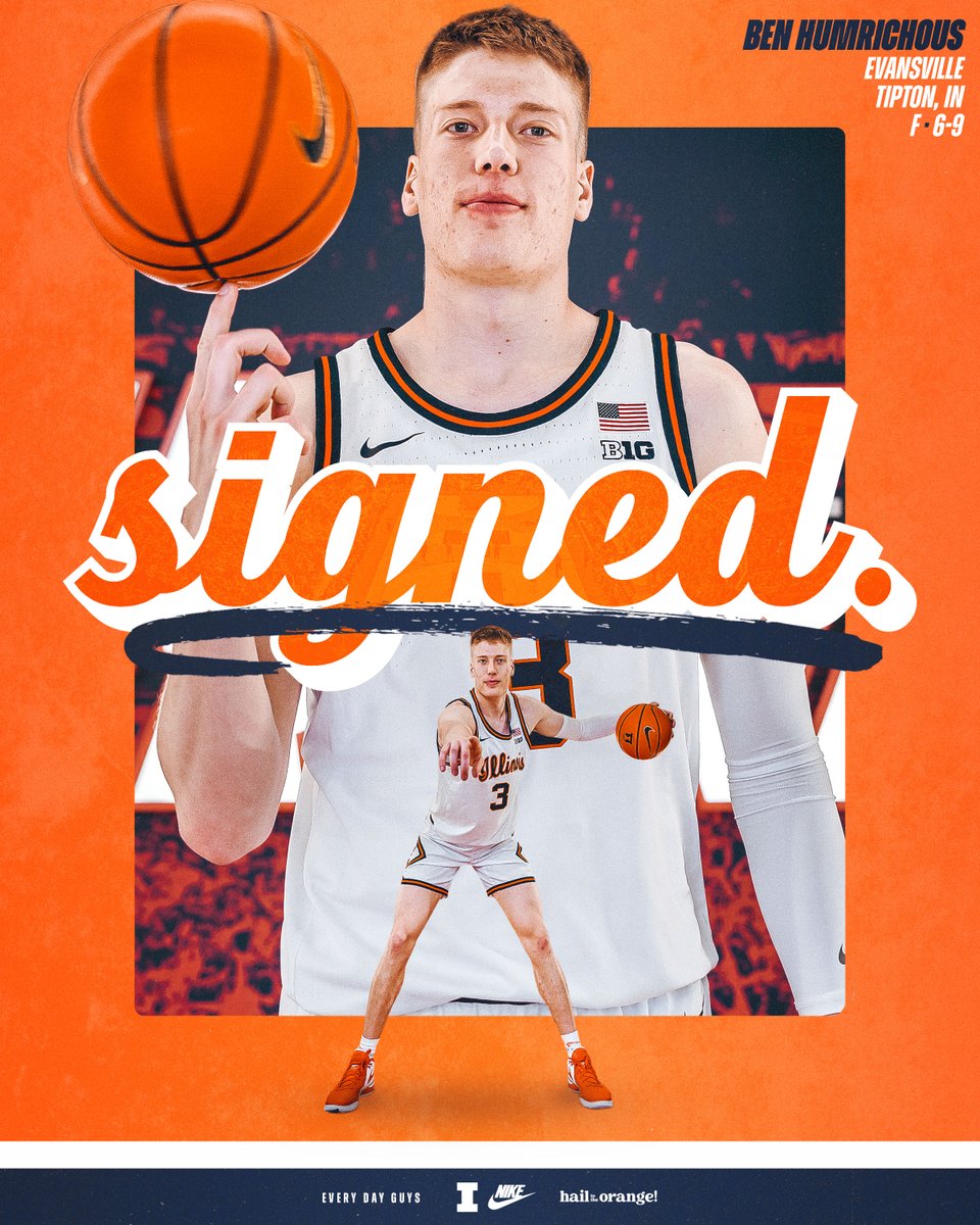 Making big moves. Welcome to Champaign, @bhumrichous. #Illini | #HTTO | #EveryDayGuys