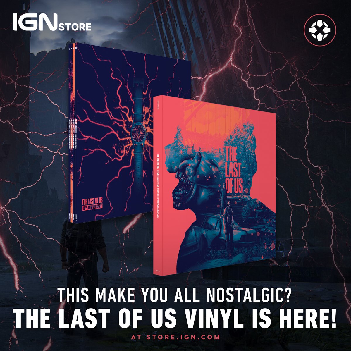 Celebrate a decade of the game and its music with the release of The Last of Us 10th Anniversary Vinyl Box Set. The box set contains music from the original The Last of Us and The Last of Us Volume 2 albums, including the famous main theme. store.ign.com/pages/limited-…
