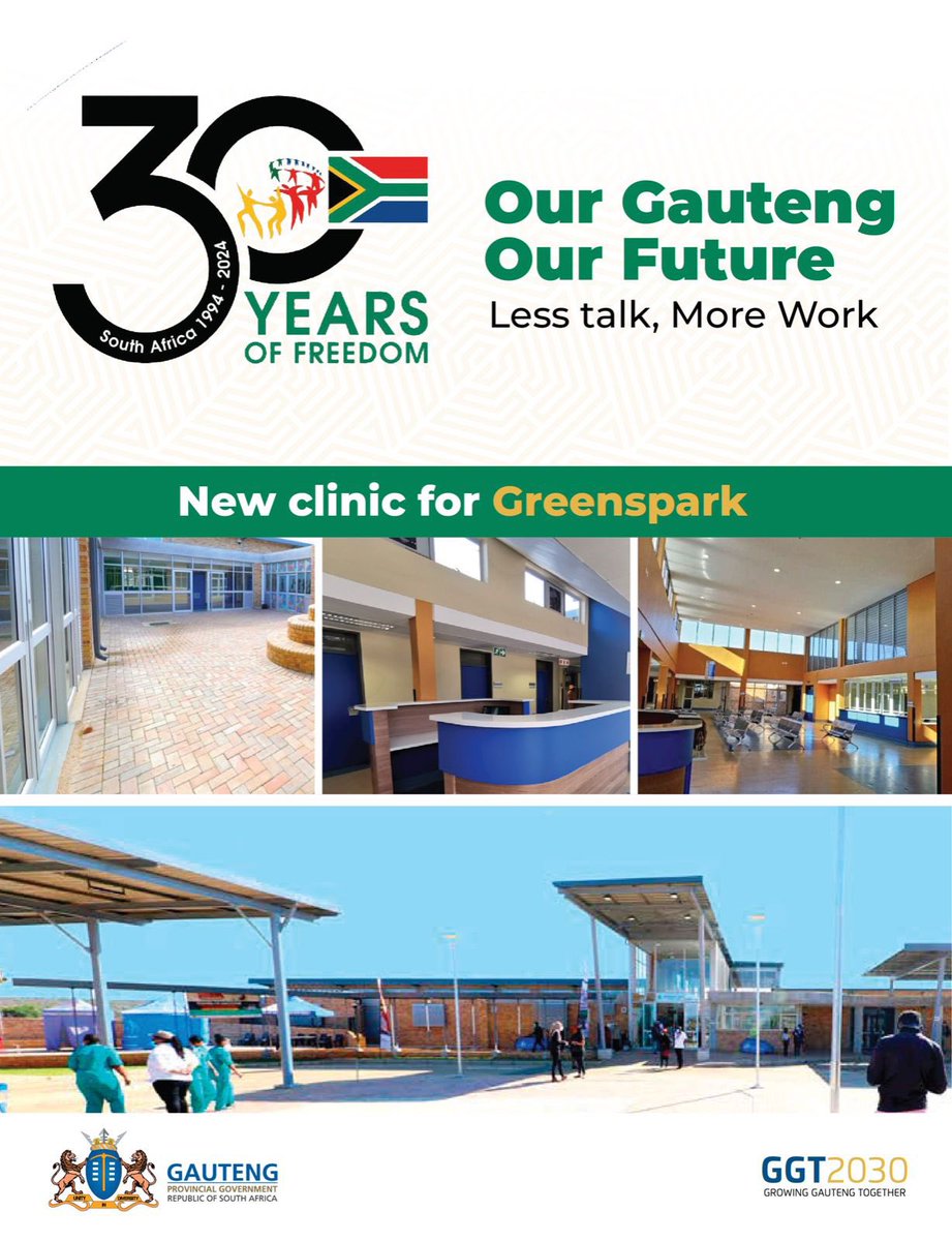 New clinic for Greenspark #LessTalkMoreWork #GrowingGautengTogether