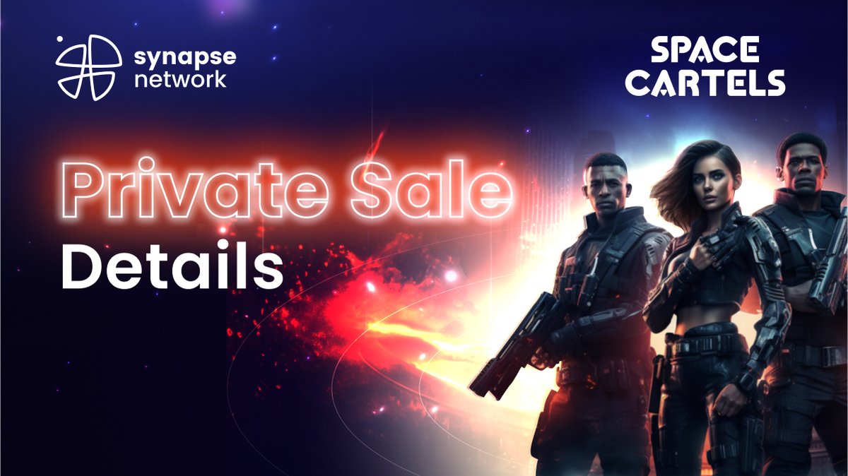 Another sale is around the corner 👀 @SpaceCartels 🫡 Round: Private Pool: 50 000$ Token price: $0.04 🟢 SALE STARTS: 09.05, 9AM UTC Read more ⤵️ synapsenetwork.medium.com/space-cartels-…
