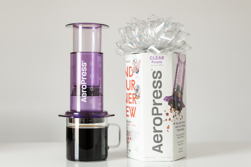 Psst.. Mom sent us this and told us to let you know it would be a perfect Mother's Day Gift 💜⁠ ⁠ Shop the AeroPress Clear Purple at AeroPress.com⁠ ⁠ #aeropress⁠ #findyourinnerbrew⁠ #coffeeeverywhere