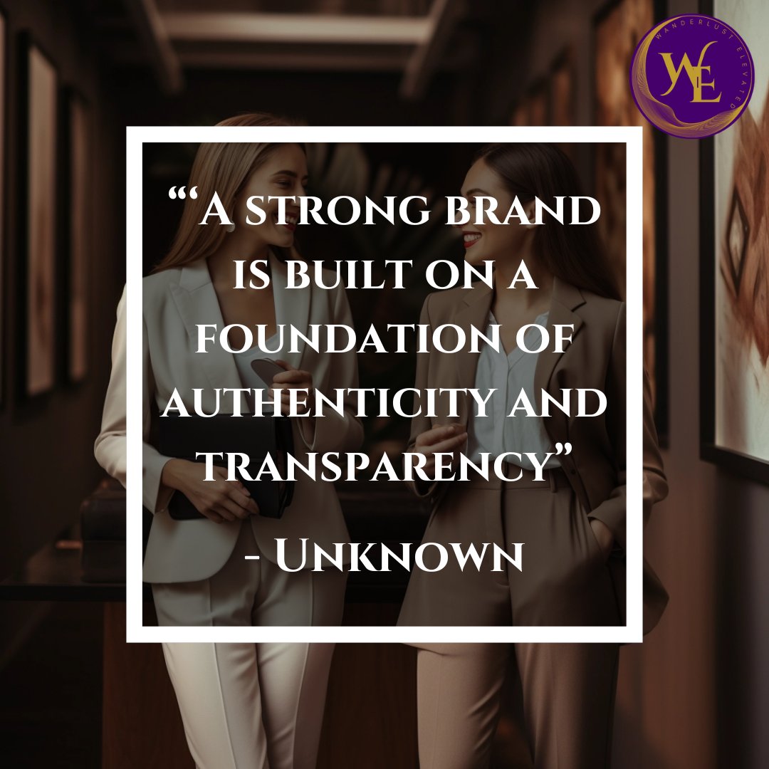 🔍 'A strong brand is built on a foundation of authenticity and transparency.' - Unknown 

🔍 How are you demonstrating authenticity and transparency in your branding efforts? Share your practices! #AuthenticBrand #QuoteOfTheWeek #ThoughtfulThursday  💼✨