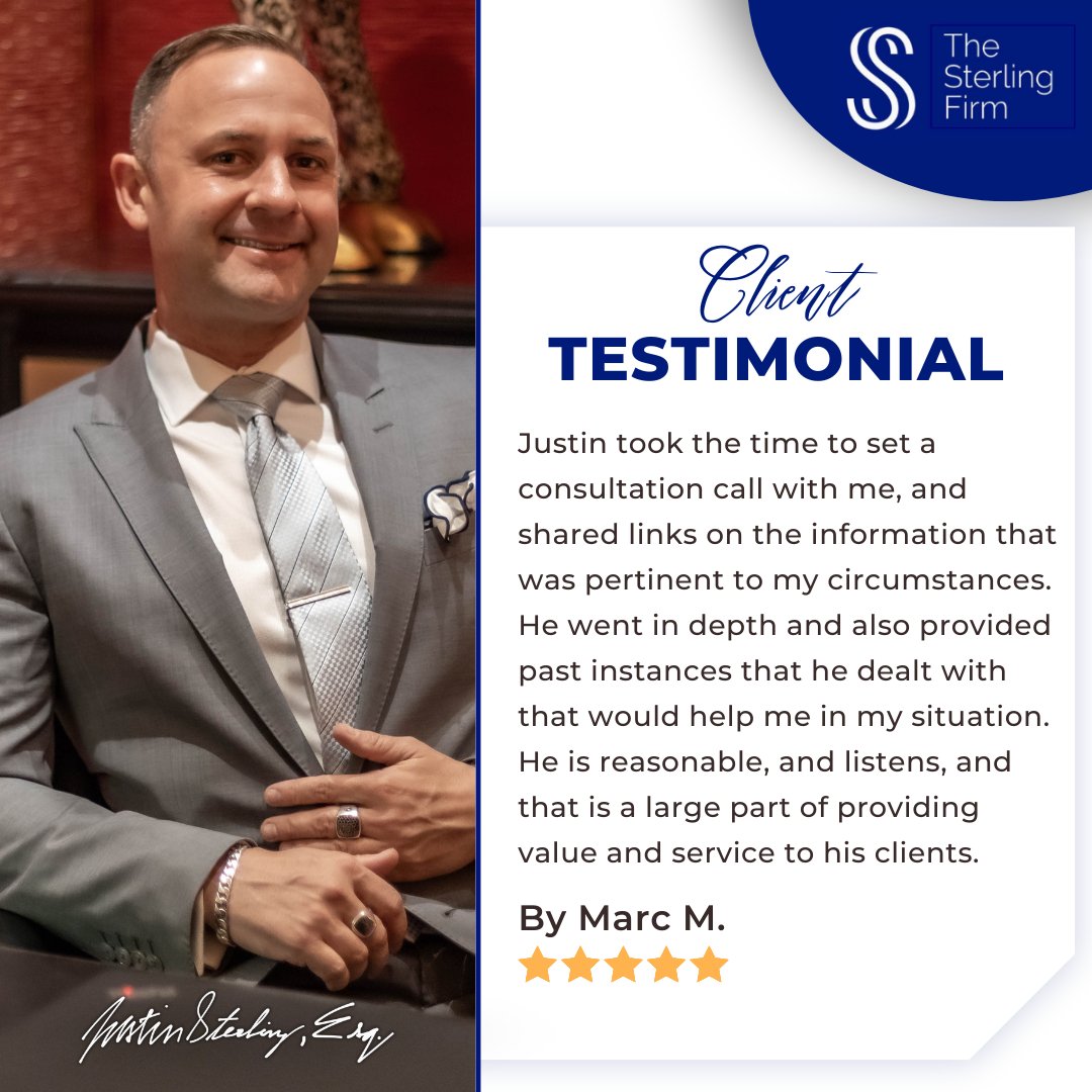 Check Out This Client Testimonial!

Do you need legal consultation? Talk to a professional with years of experience. We are just a phone call away. 
* 
📲 +1(310)498-2750
TOLL FREE: (844) 4-GETLEGAL / (844) 443-8534
*
#law #lawyer #clientreview #bestlawyer #clienttestimonial