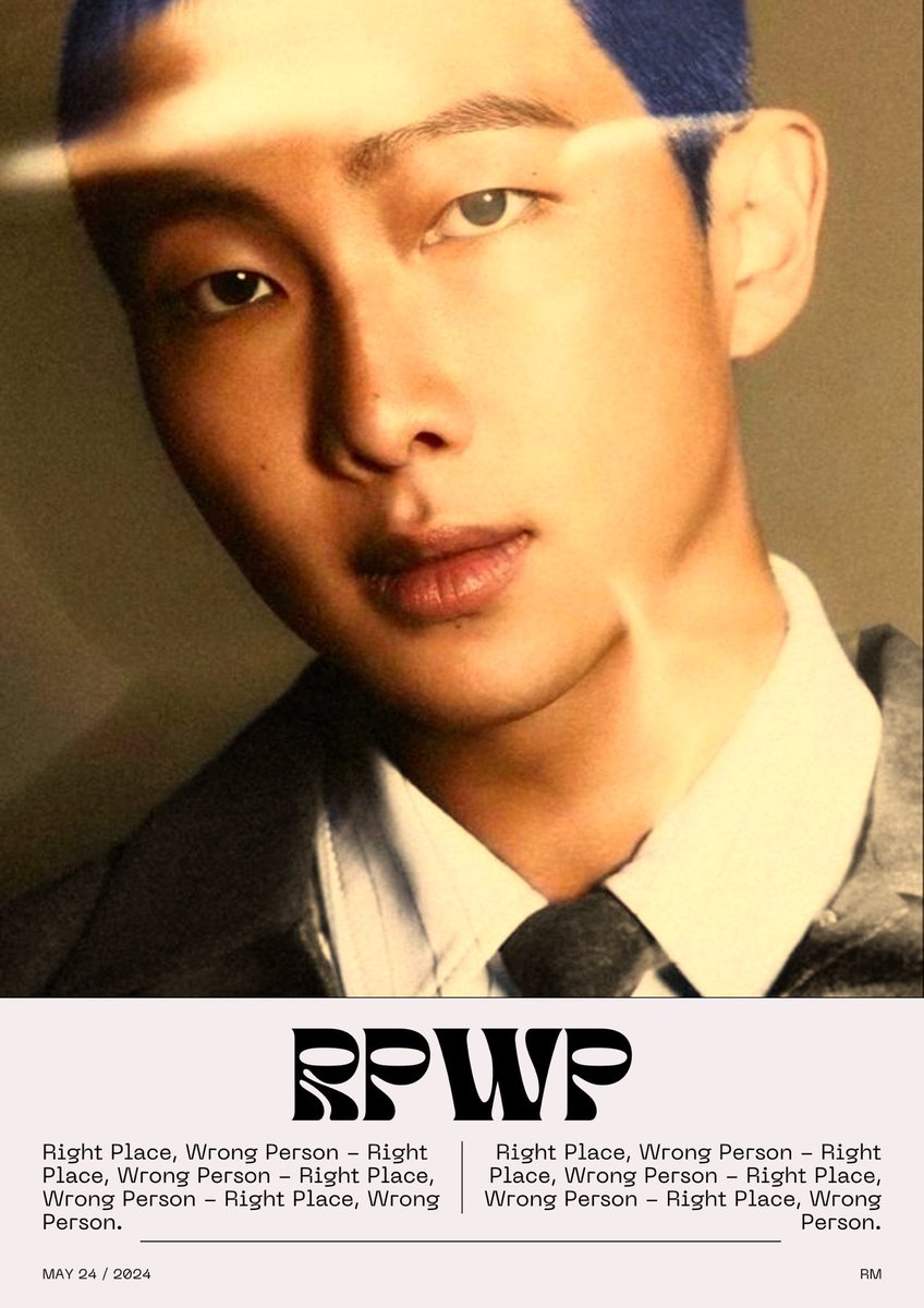 And we are not wrong. He is sexy af.

RM from bts just announced his new single as well!!! 
🗓️ “Come back to me” - Pre-release song by RM of BTS out May 10th

🗓️ “Right place wrong person” - Album by RM of BTS out May 24th