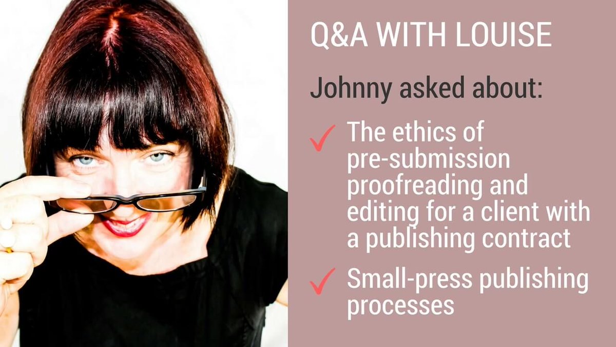 Should we proofread and copyedit, pre-submission, for an author who has a publishing contract? Here's my take. bit.ly/3Qu6uYm