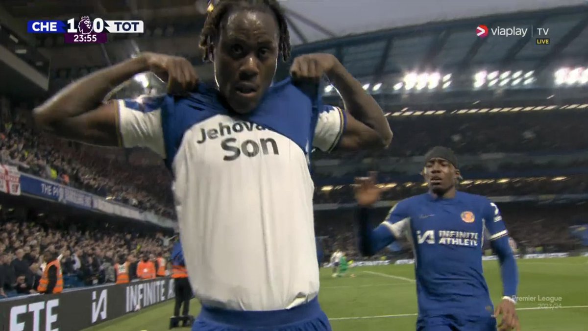 “JEHOVAH’S SON”

- Trevor Chalobah after scoring against Tottenham.

I just love how these players are unashamedly displaying their love for God.