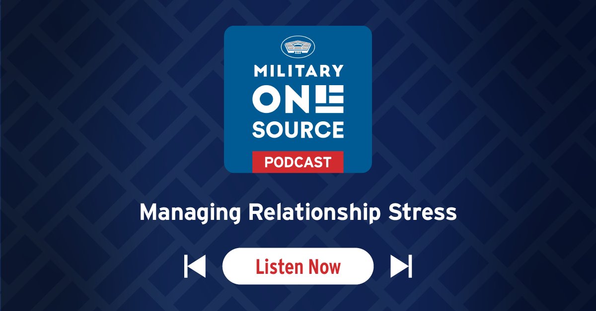 Finances, trust, PCS moves and deployment are all common sources of military relationship stress. Tune in to our latest podcast for tips on building a stronger, more fulfilling relationship by creating small connections and improving communication: militaryonesource.mil/resources/podc….